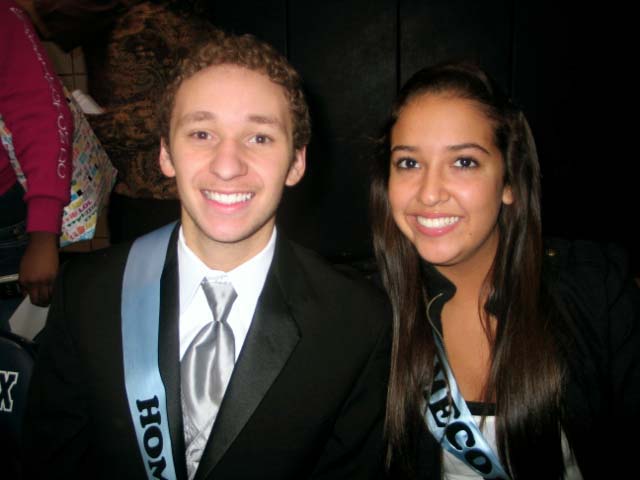 Homecoming 2010 with Juniors (now Seniors) Quentin Bryant and April Curtis