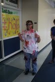 Photo Credit / Breonna Burnside  Senior, Megan Newhouse zombies it up for her class theme "The Walking Dead."