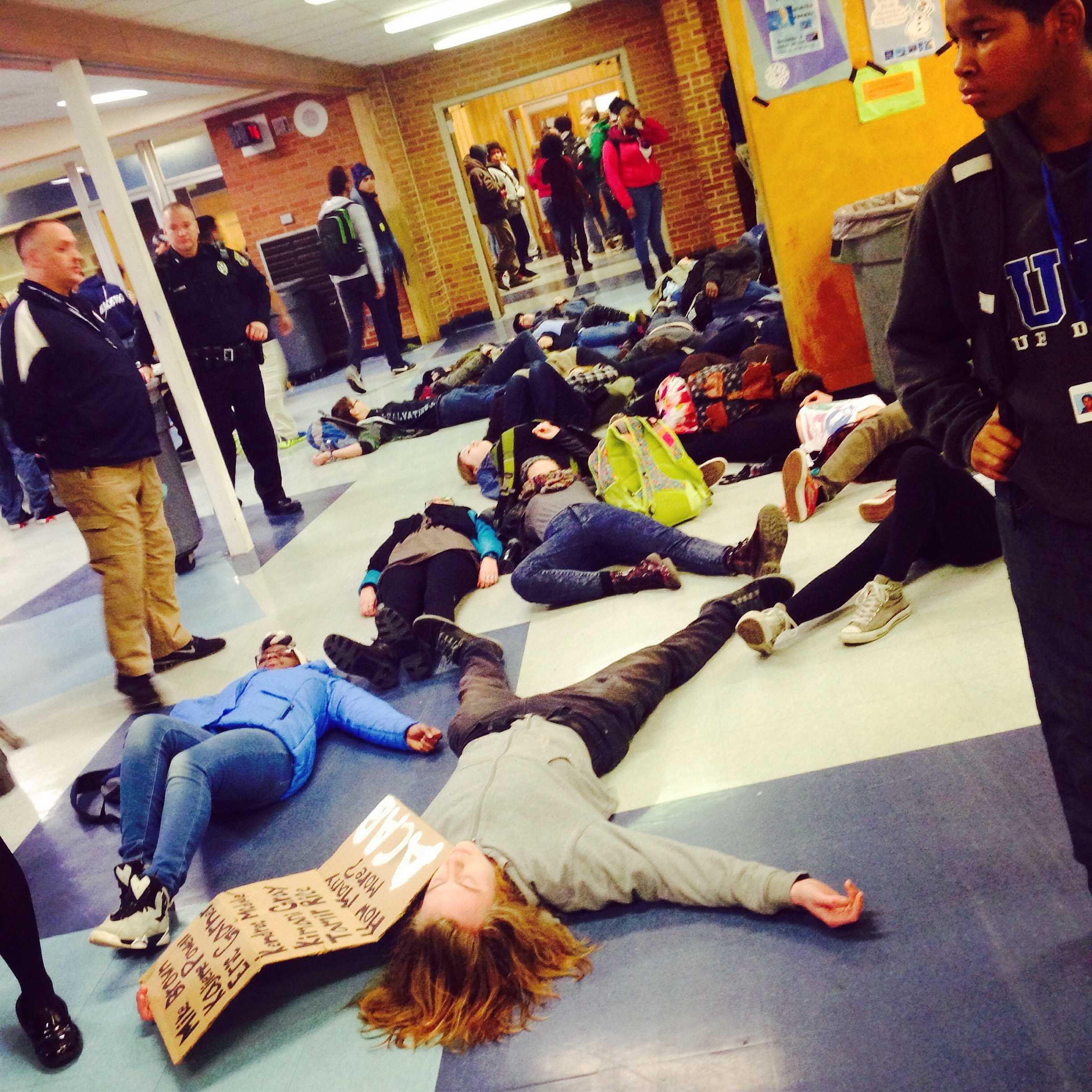 Loy Norrix Students Protest Police Brutality Against Young Black Males ...
