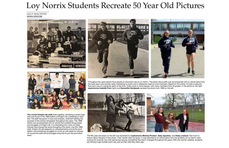 Loy Norrix Students Recreate 50 Year Old Pictures