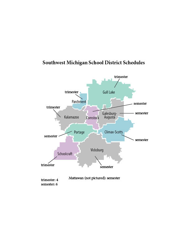 Southwest Michigan schools partake in different academic systems