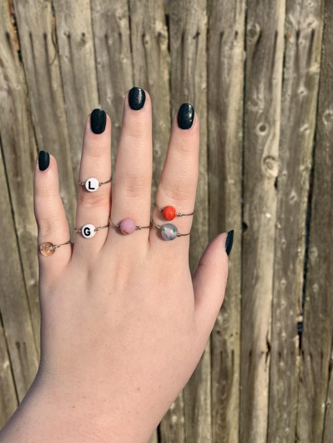 Making rings out of wire and beads is a fun way to get your creative juices flowing