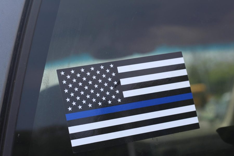 Blue Lives Matter flags spark discussions of free speech at school