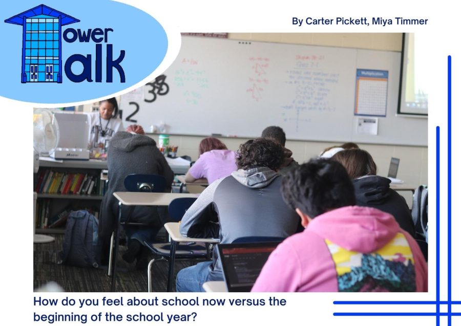Tower Talk: How do you feel about school now versus the beginning of the school year?