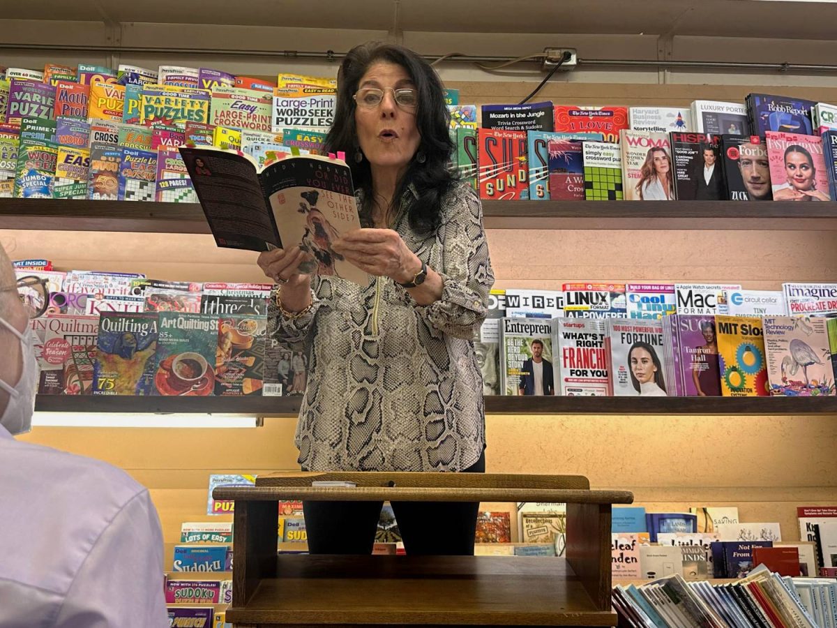 “I love reading in front of an audience and listening to their comments and reactions. This is when poems come to life through interaction with other minds,” said Hedy Habra at her reading at the Michigan News in Downtown Kalamazoo. 