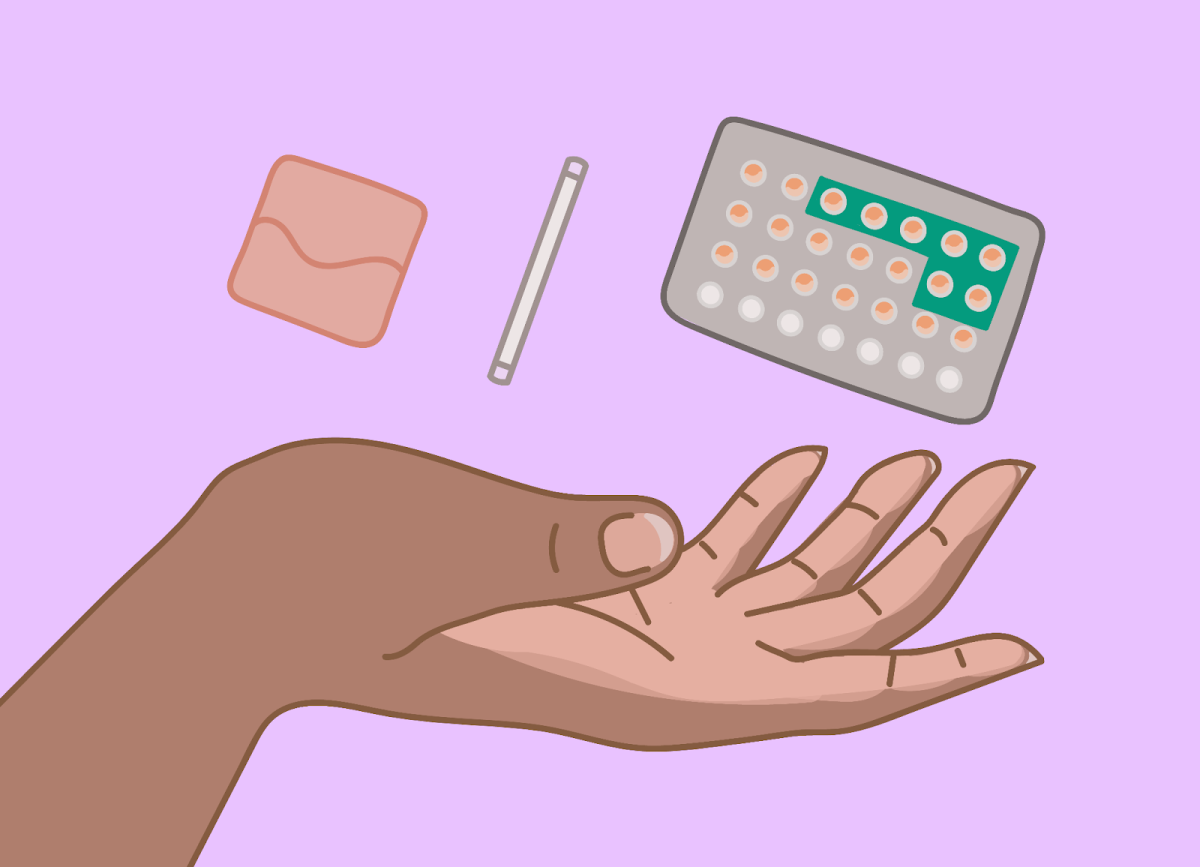“I have been on birth control for one year now and I have a Nexplanon Implant [middle of the three options shown above] … to regulate my inconsistent menstruation,” said senior Maya Alvarez.