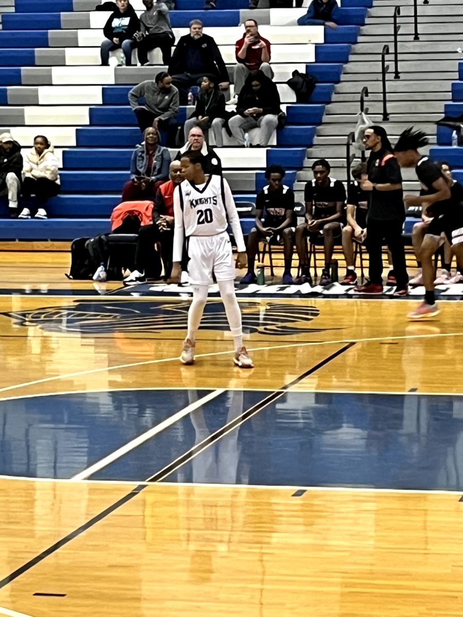 Rashad Mitchell prepares for the upcoming match against East Kentwood. If they win, they will make it to the national tournament.
